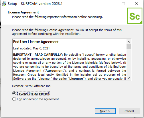 surfcam2023破解版下载 Vero SURFCAM 2023.1 Build 2023.1.2317.30 x64 免费许可激活版(附安装教程)-3