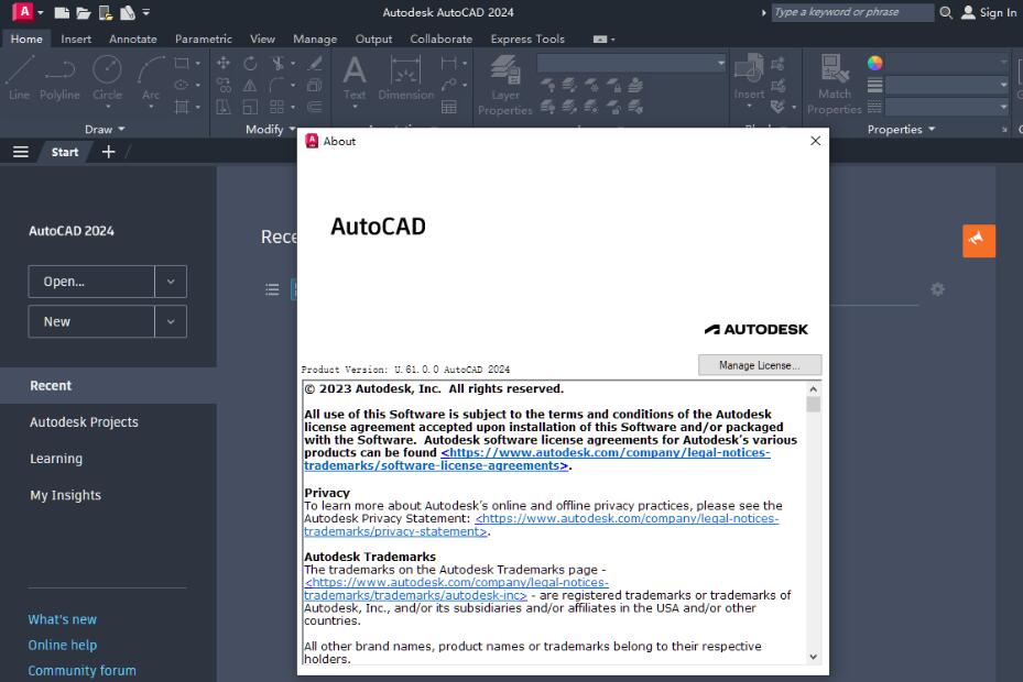 AutoCAD2024破解版下载 Autodesk AutoCAD 2024.0.1(cad2024) 中文/英文破解版((附补丁+安装教程) 64位-1