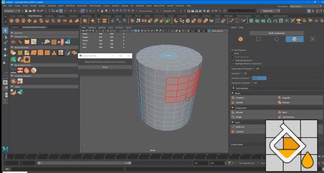 Maya建模下载 30+个Maya建模插件工具集 KT ModelingToolSet V1.3 for Maya 2018-2023 免费版-1