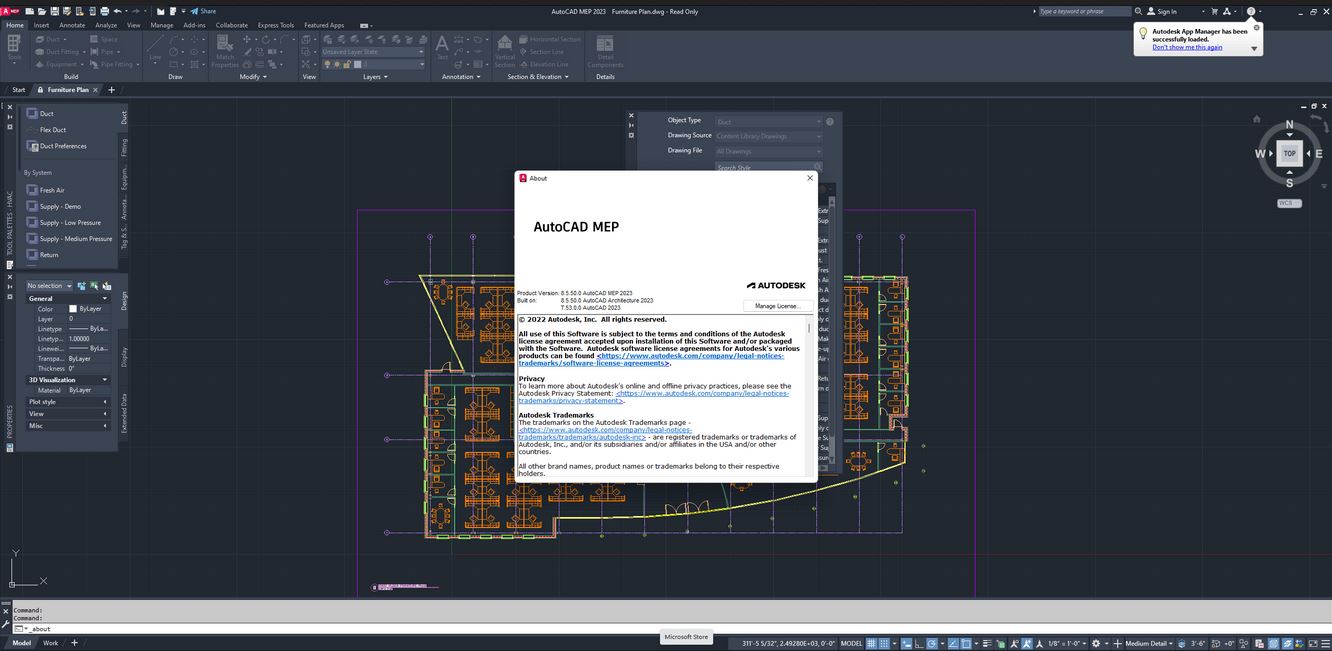 AutoCAD MEP 2023破解版下载 专业机械管道设计制图Autodesk AutoCAD MEP 2023 授权破解版(含补丁+教程)-1