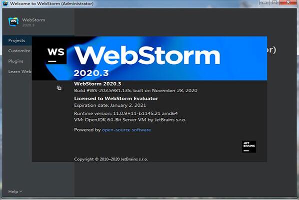 WebStorm2023破解版下载 WebStorm 2023.1.3 中文正式免费版(附汉化包+安装教程)-3