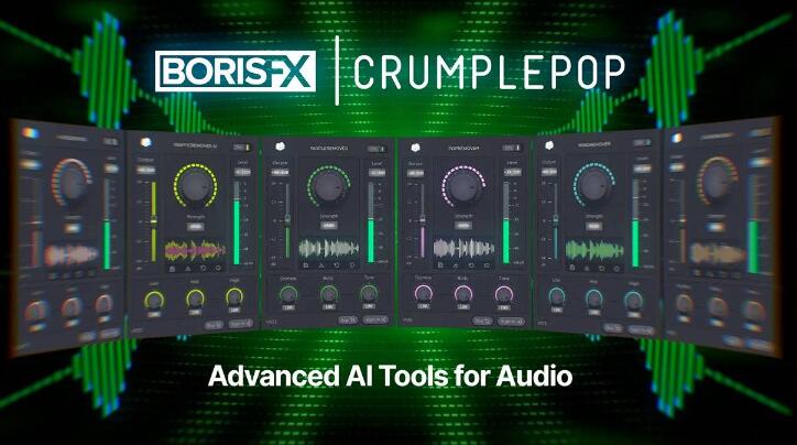 CrumplePop完整破解版下载 终极音频降噪去杂音修复增强插件BorisFX CrumplePop Complete 2023.6 CE一键安装版-1