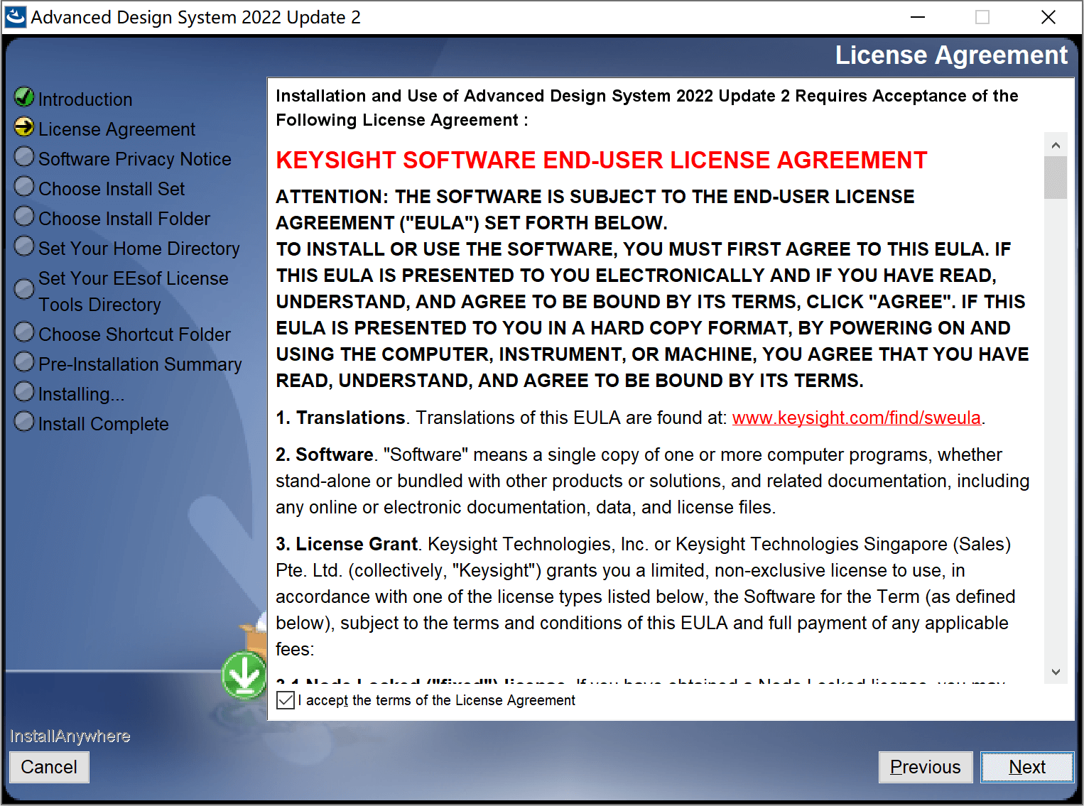 Keysight PathWave ADS 2022 Update 2.0 软件下载与安装教程