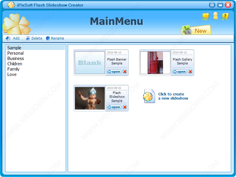 iPixSoft Flash Slideshow Creator