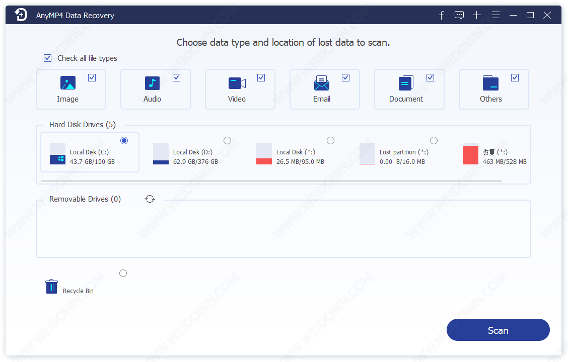 AnyMP4 Data Recovery