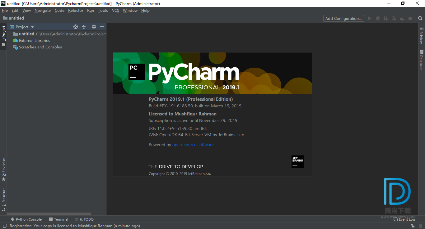 JetBrains PyCharm Pro Python下载 - JetBrains PyCharm Pro Python IDE编程工具 2019.3.4 破解版