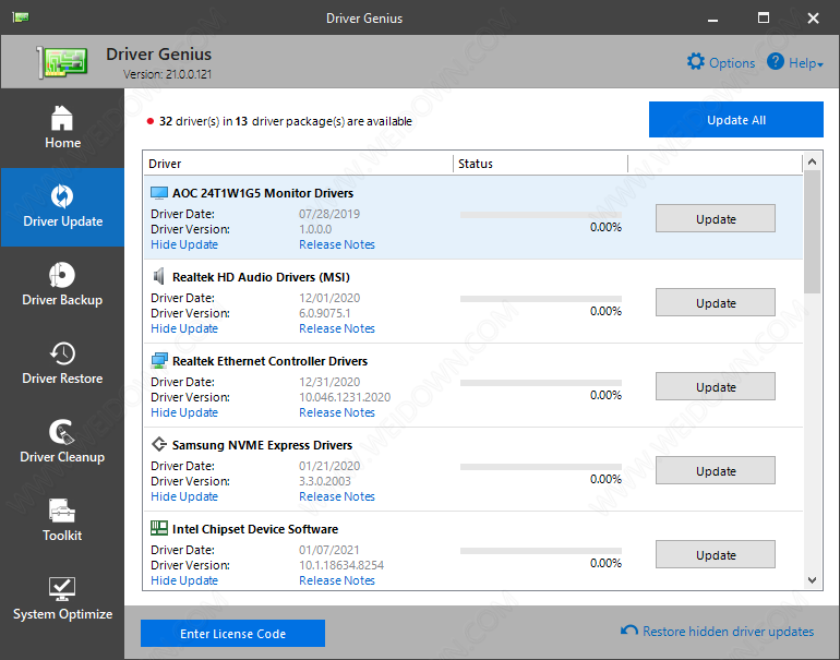 Driver Genius下载 - Driver Genius 21.0.0.121 官方版