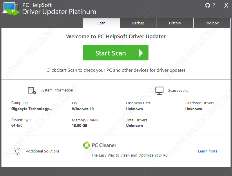 PCHelpSoft Driver Updater