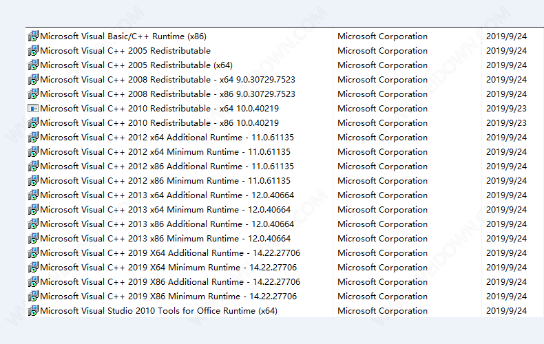 Microsoft Visual C++ 微软运行库下载 - Microsoft Visual C++ 微软运行库 Build 2020.09.15