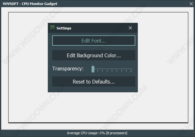 VovSoft CPU Monitor Gadget-1