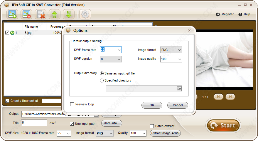 iPixSoft GIF to SWF Converter