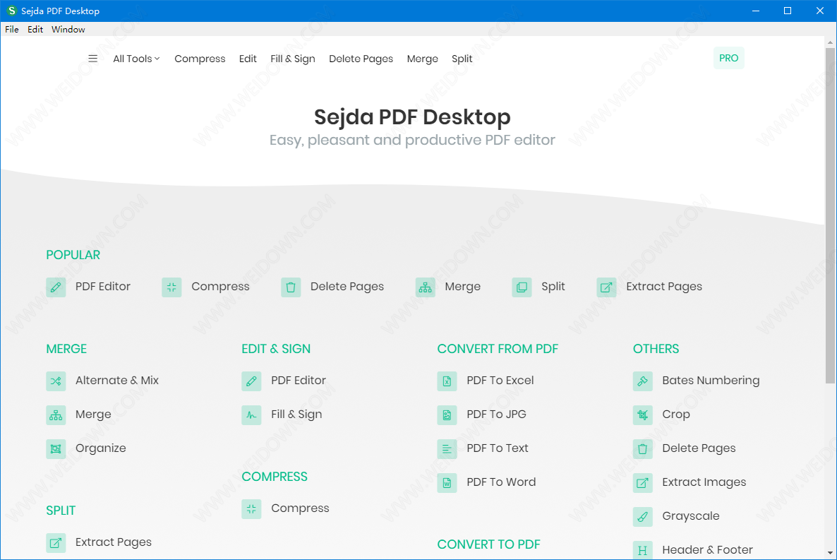 Sejda PDF Desktop下载 - Sejda PDF Desktop 7.5.3 官方版