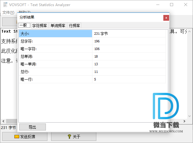 Text Statistics Analyzer_ - Text Statistics Analyzer 文本统计分析器 2.4 汉化破解版