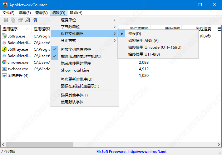 AppNetworkCounter下载 - AppNetworkCounter 1.51 中文64位绿色版