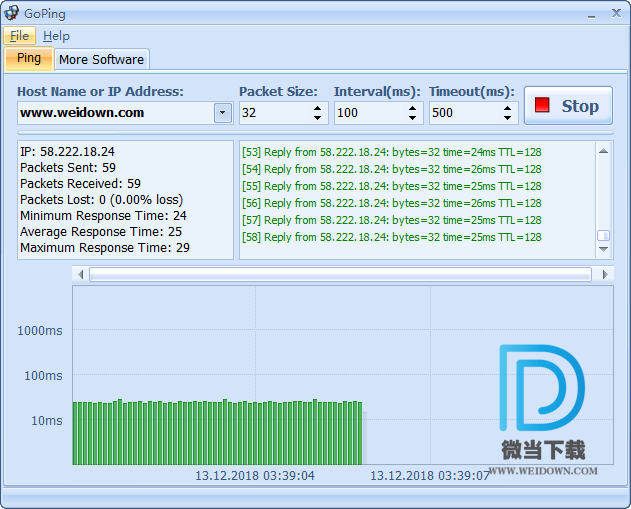 GoPing下载 - GoPing ping值测试软件 1.0.1.18 免费版