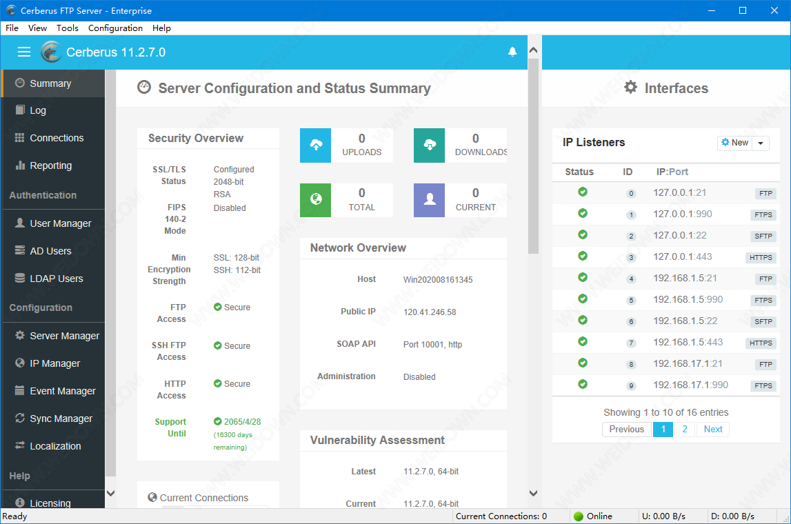 Cerberus FTP Server