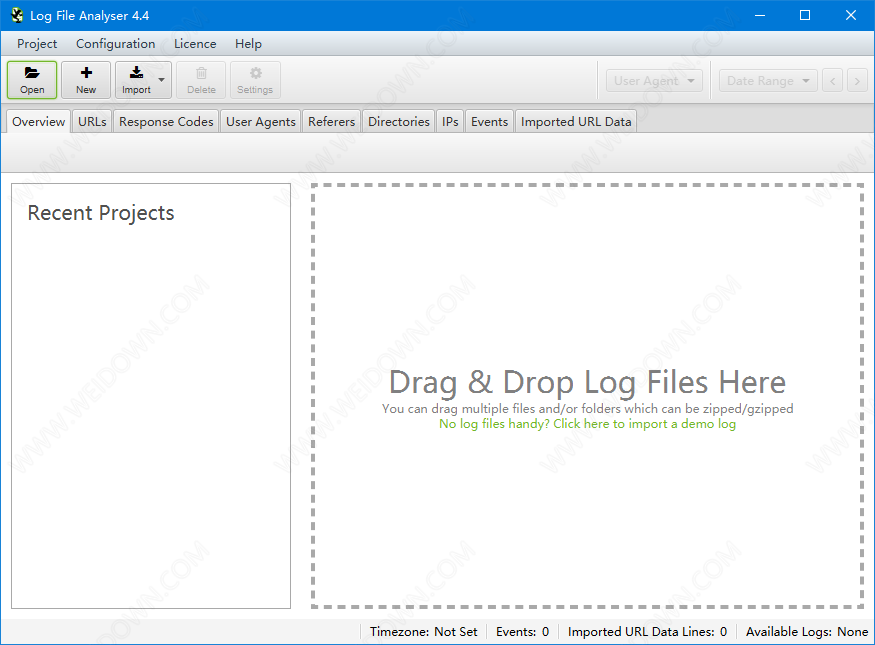 Screaming Frog Log File Analyser