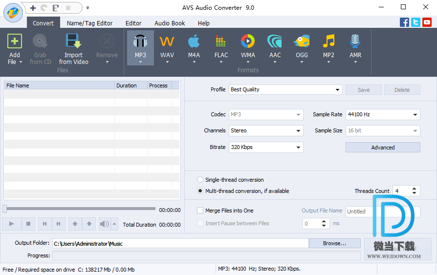 AVS Audio Converter下载 - AVS Audio Converter 音频转换工具 9.1.2.600 注册版