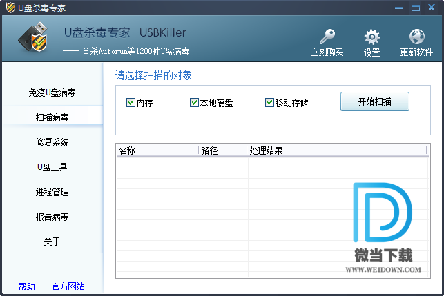 USBKiller下载 - USBKiller U盘杀毒软件 3.2 Build 05.26 官方版