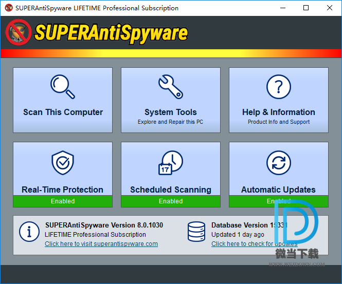 SUPERAntiSpyware下载 - SUPERAntiSpyware Pro 木马查杀 8.0.1052 破解版