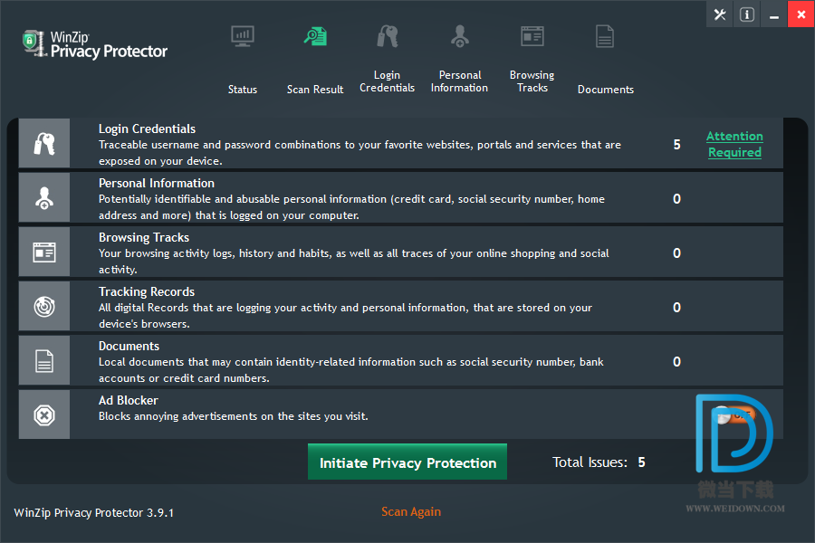 WinZip Privacy Protector下载 - WinZip Privacy Protector Premium 隐私保护软件 3.9.9 破解版