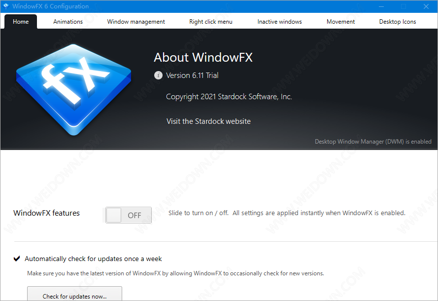 Stardock WindowFX