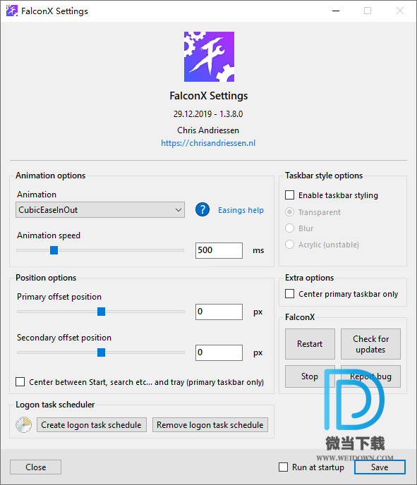 FalconX下载 - FalconX 统美化软件 1.3.8.0 绿色版