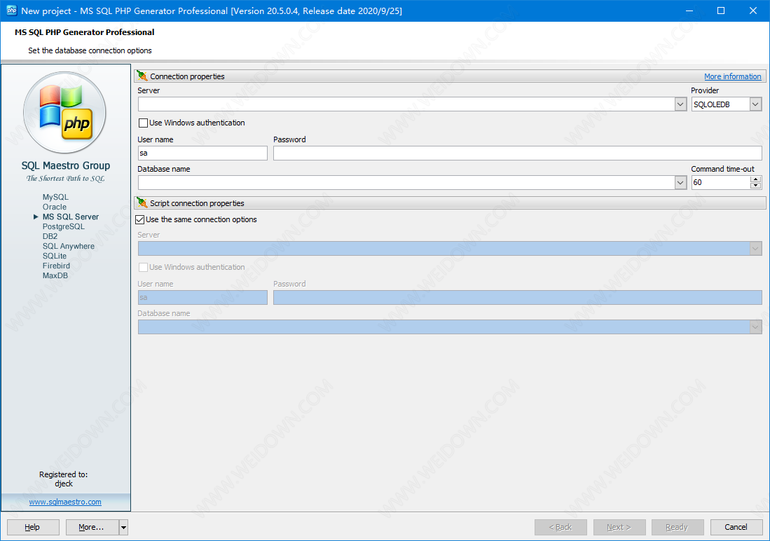 SQLMaestro MS SQL PHP Generator Pro下载 - SQLMaestro MS SQL PHP Generator Pro 20.5.0.4 破解版