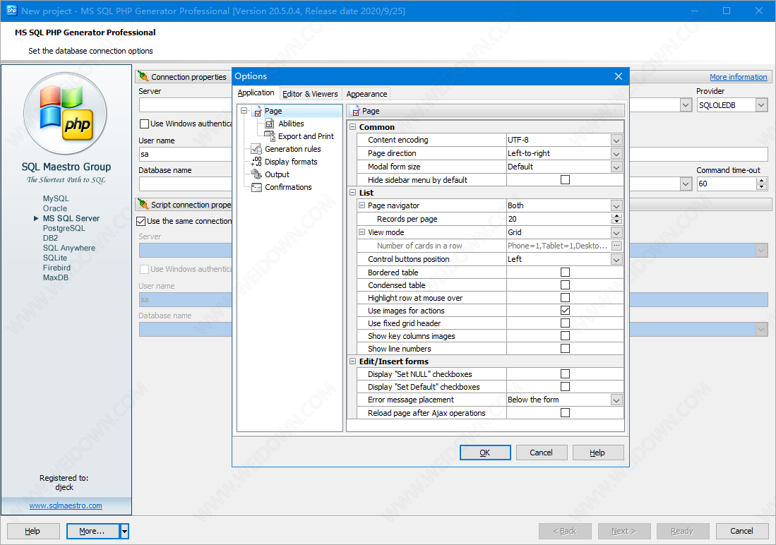 SQLMaestro MS SQL PHP Generator Pro下载 - SQLMaestro MS SQL PHP Generator Pro 20.5.0.4 破解版