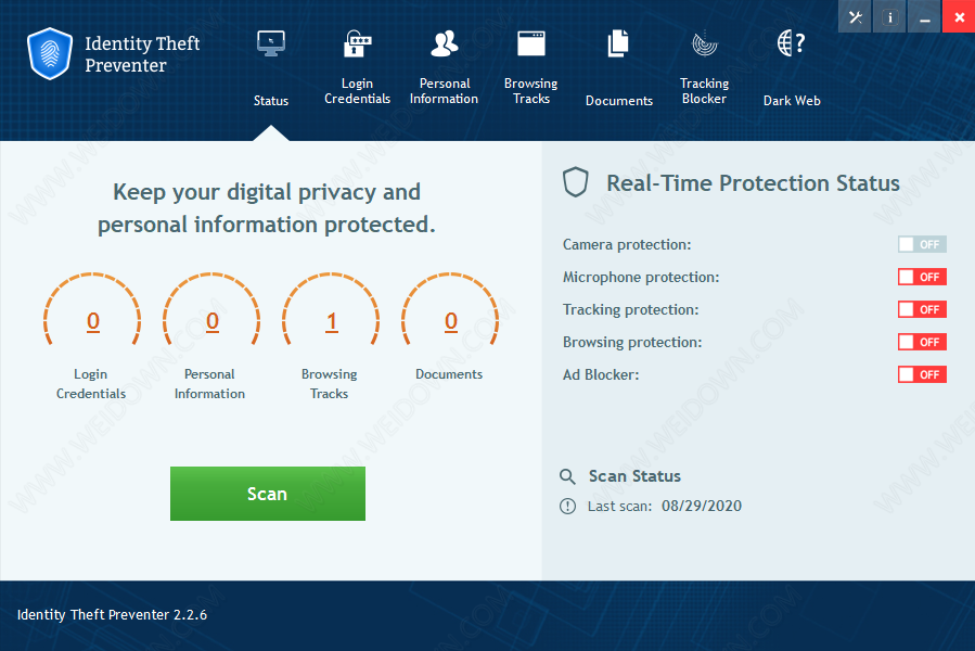 Identity Theft Preventer下载 - Identity Theft Preventer 2.3.6 破解版