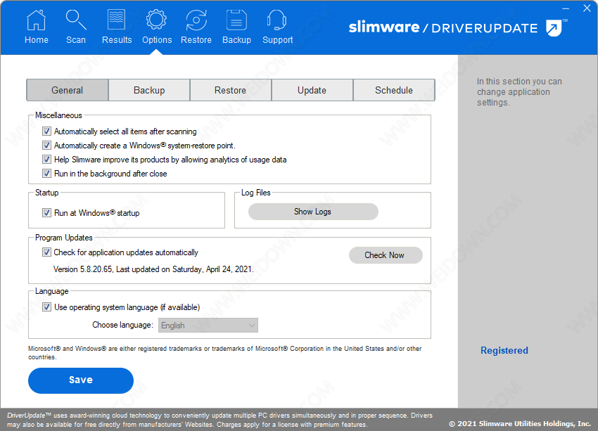 SlimWare DriverUpdate