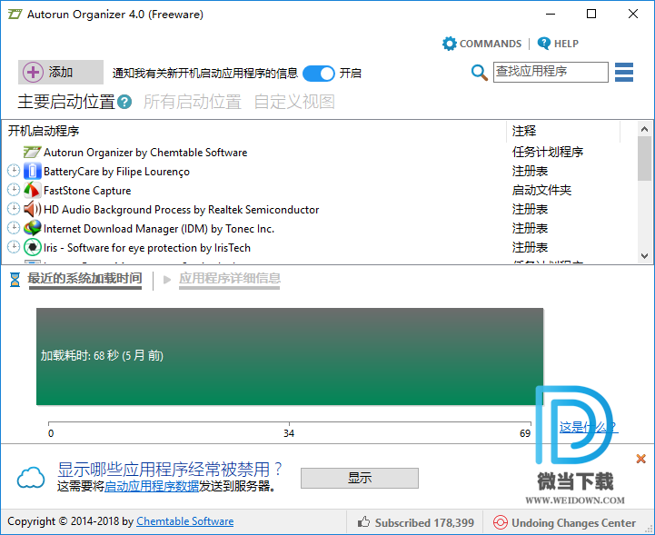 Autorun Organizer下载 - Autorun Organizer 开机启动管理 4.3.0 中文绿色便携版