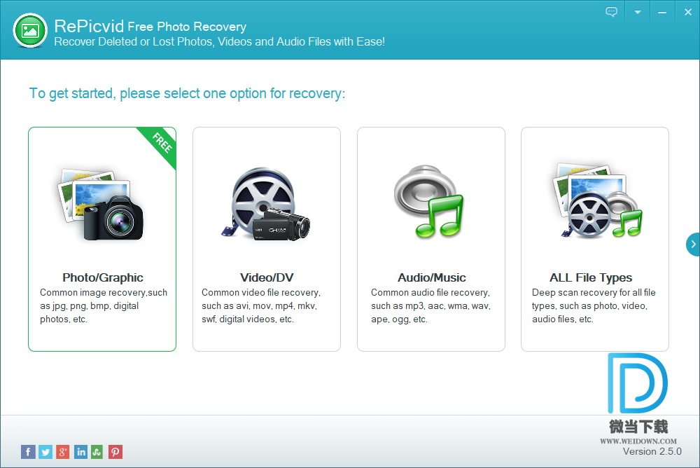 RePicvid Free Photo Recovery下载 - RePicvid Free Photo Recovery 照片恢复软件 2.5.0 注册版