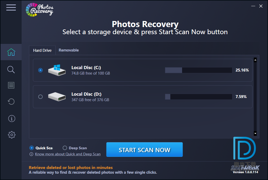 Photos Recovery下载 - Photos Recovery 图片恢复软件 1.0.0.114 破解版