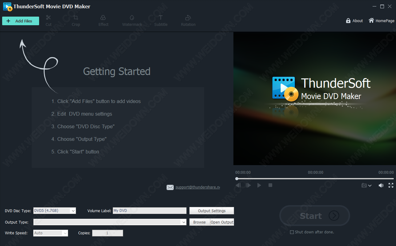 ThunderSoft Movie DVD Maker-2