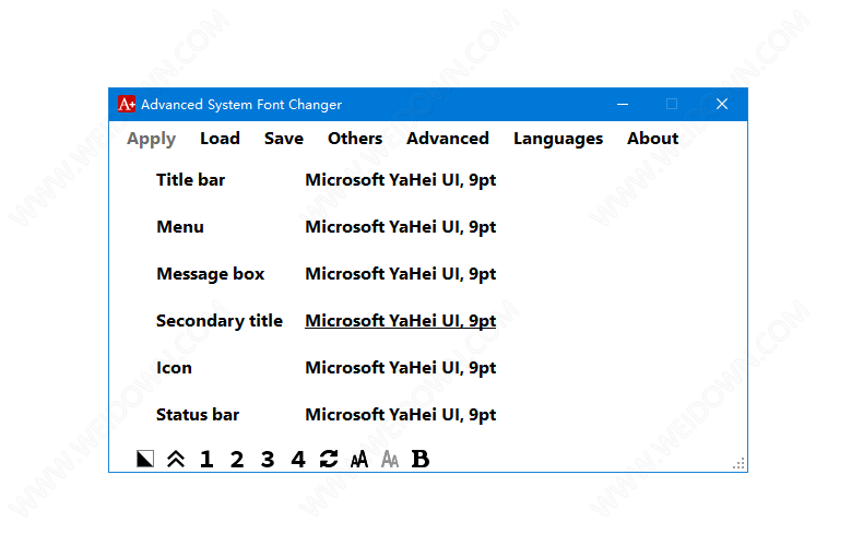 Advanced System Font Changer