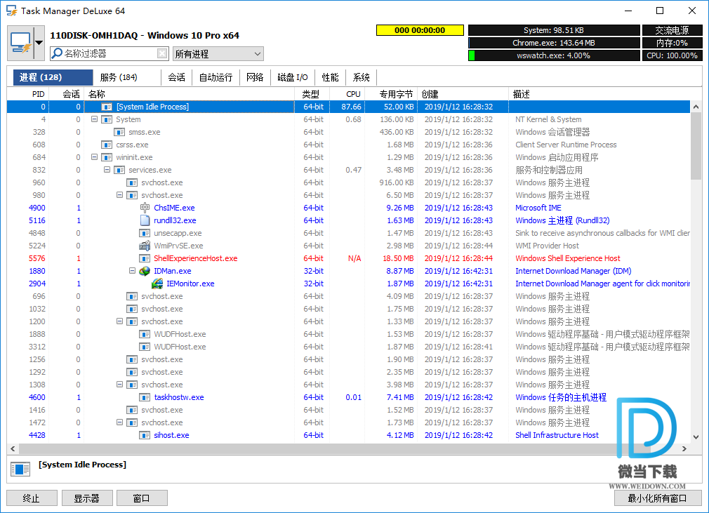 MiTeC Task Manager DeLuxe下载 - MiTeC Task Manager DeLuxe 任务管理器 2.85 绿色汉化版