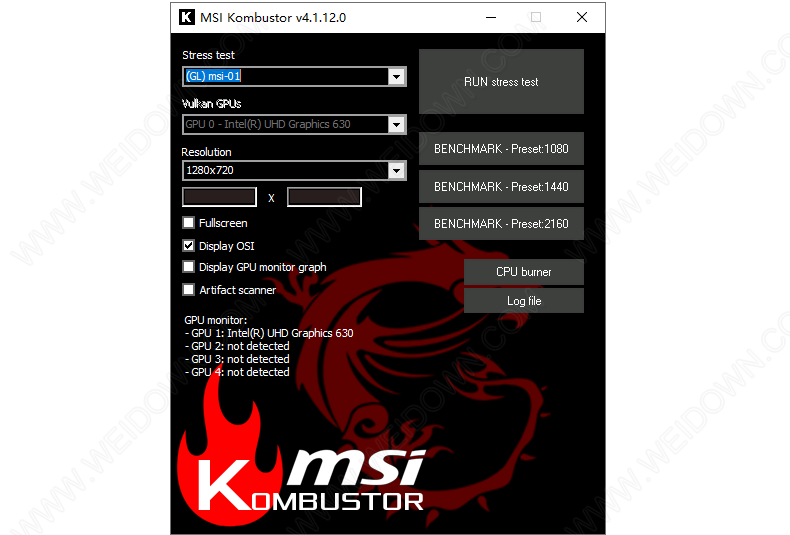 MSI Kombustor 