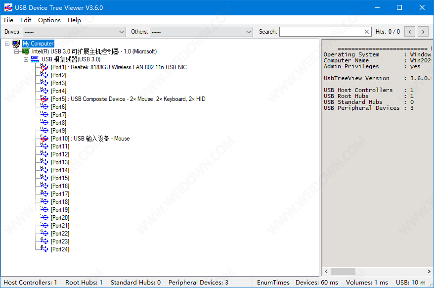 USB Device Tree Viewer