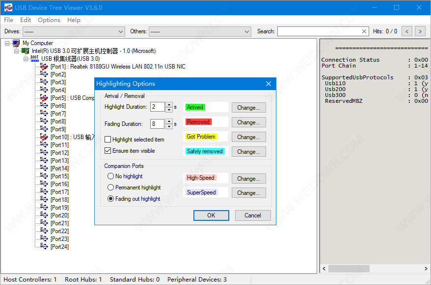 USB Device Tree Viewer