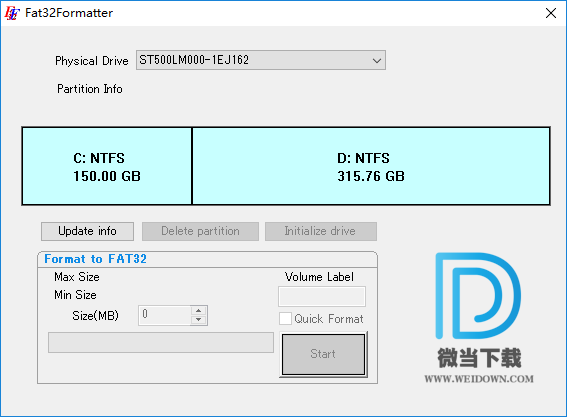 Fat32format下载 - Fat32format Fat32格式化工具 1.1 免装版