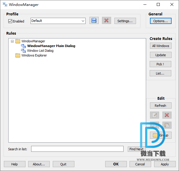 WindowManager下载 - WindowManager 桌面窗口管理器 7.3.5 便携版