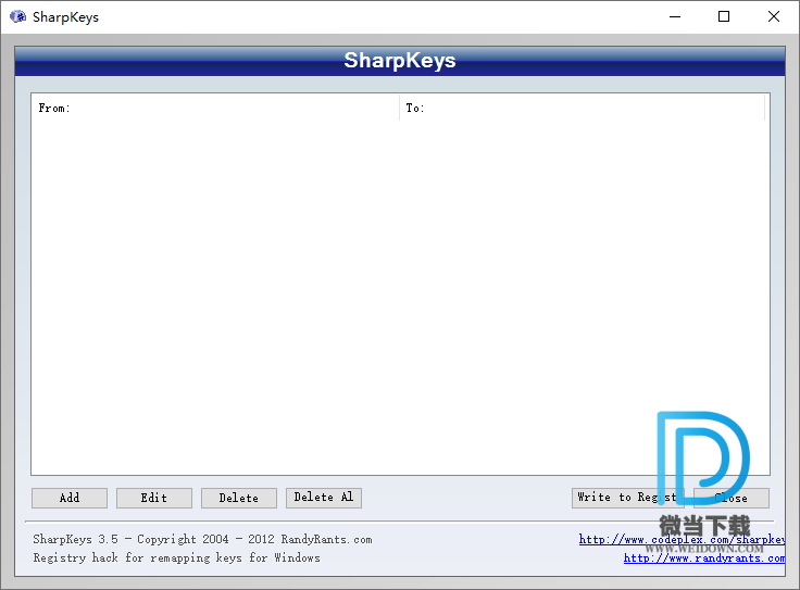 SharpKey下载 - SharpKey 键盘按键修改工具 3.5 免费版