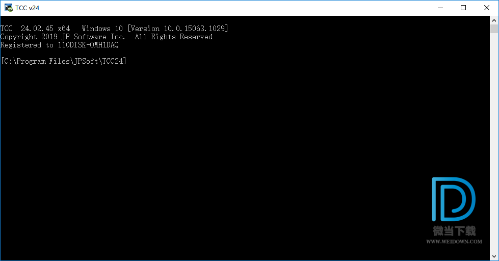 JP Software TCC下载 - JP Software TCC 命令处理器 26.02.42 破解版