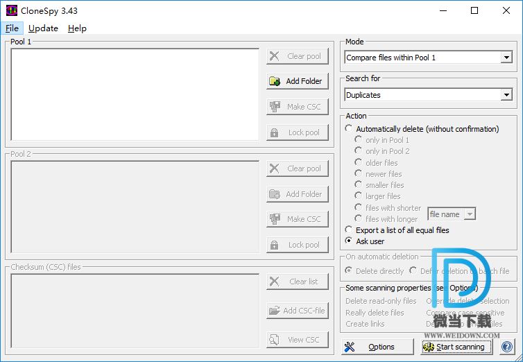 CloneSpy下载 - CloneSpy 重复文件查找清理工具 3.43 官方版