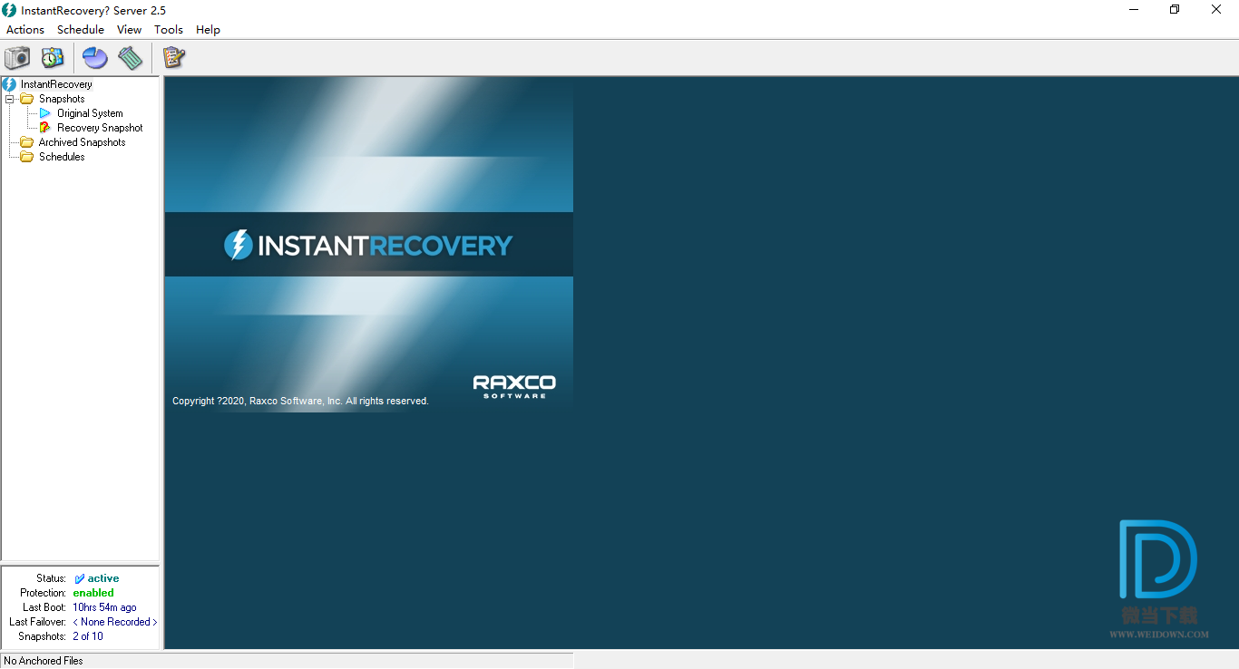 Raxco InstantRecovery Server下载 - Raxco InstantRecovery Server 一键还原精灵 2.5.0.325 破解版