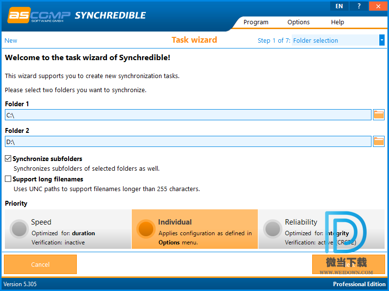 ASCOMP Synchredible Pro下载 - ASCOMP Synchredible Pro 文件同步工具 5.305 绿色便携版