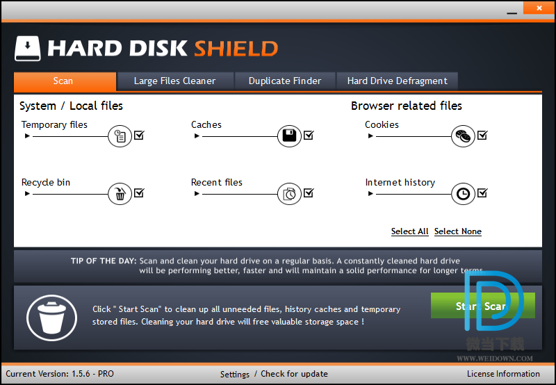 Hard Disk Shield下载 - Hard Disk Shield 磁盘空间清理软件 1.5.6 破解版