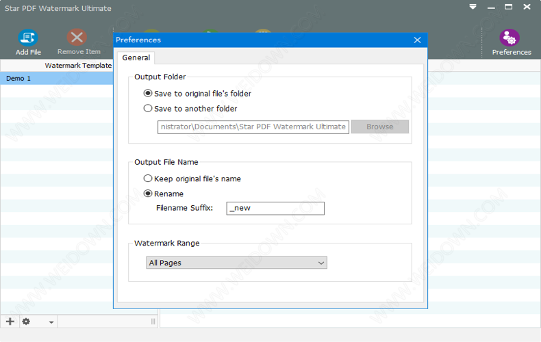 Star PDF Watermark Ultimate下载 - Star PDF Watermark Ultimate 批量加水印工具 2.0.4 注册版