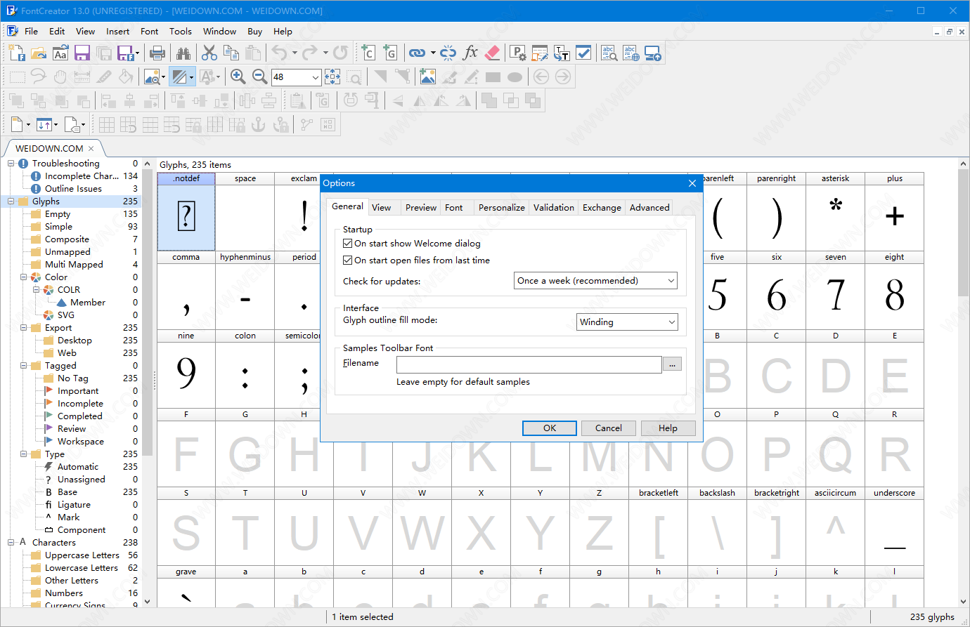 FontCreator下载 - FontCreator 字体制作软件 13.0.0.2683 官方版